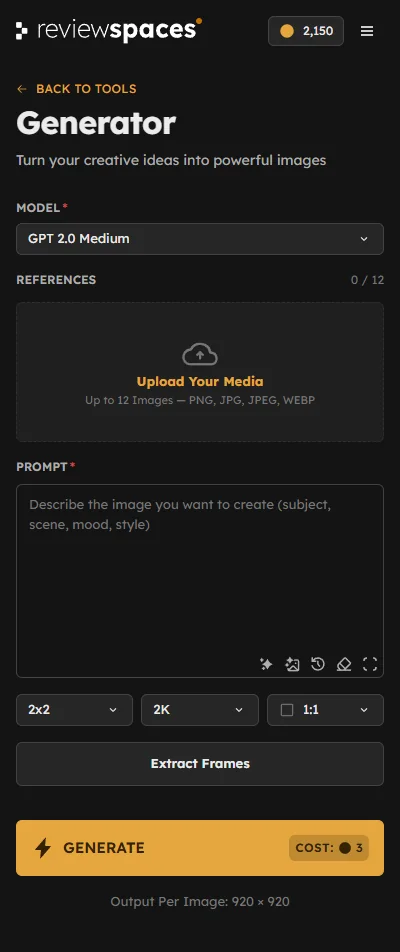 Review Spaces Generator panel in Photoshop with its actual controls